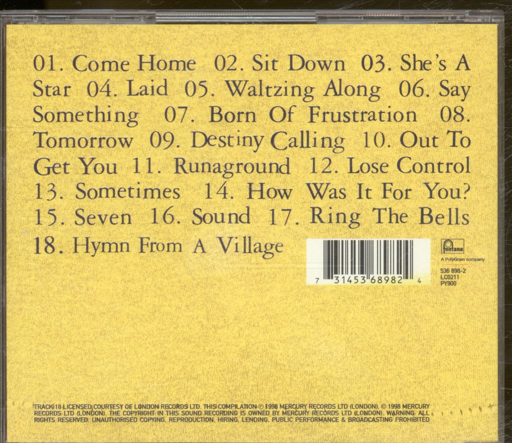 James - Best Of - Cd