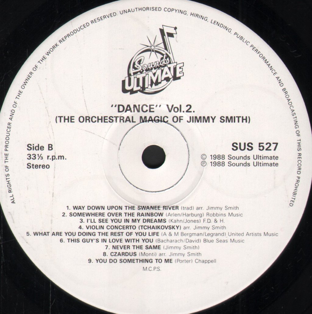 Jimmy Smith (Sequence Dancing) - Dance To The Orchestral Magic of Jimmy Smith volume 2 - Lp