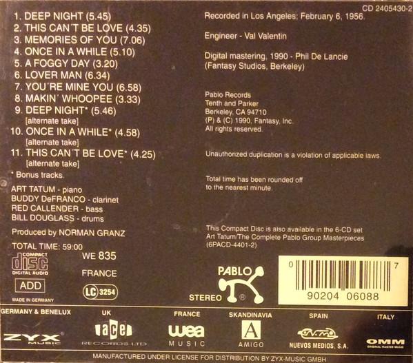 Art Tatum, Buddy De Franco, Red Callender, Bill Douglass - Tatum Group Masterpieces - Cd