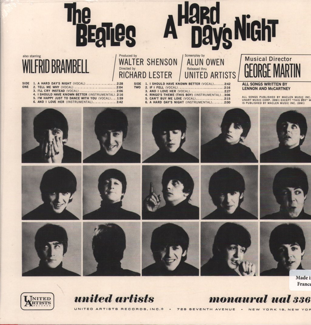 Beatles - A Hard Day's Night (Original Motion Picture Sound Track) - Lp