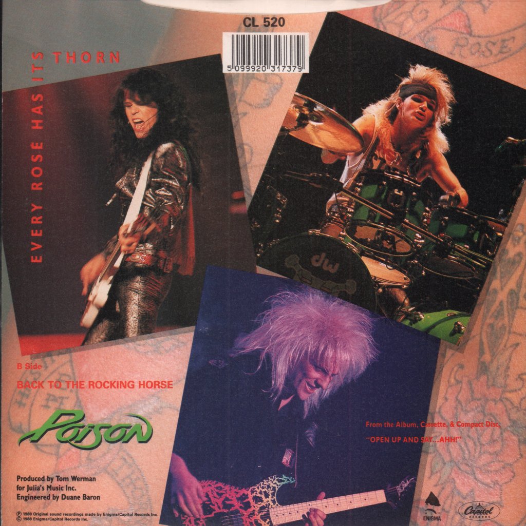 Poison - Every Rose Has It's Thorn - 7 Inch