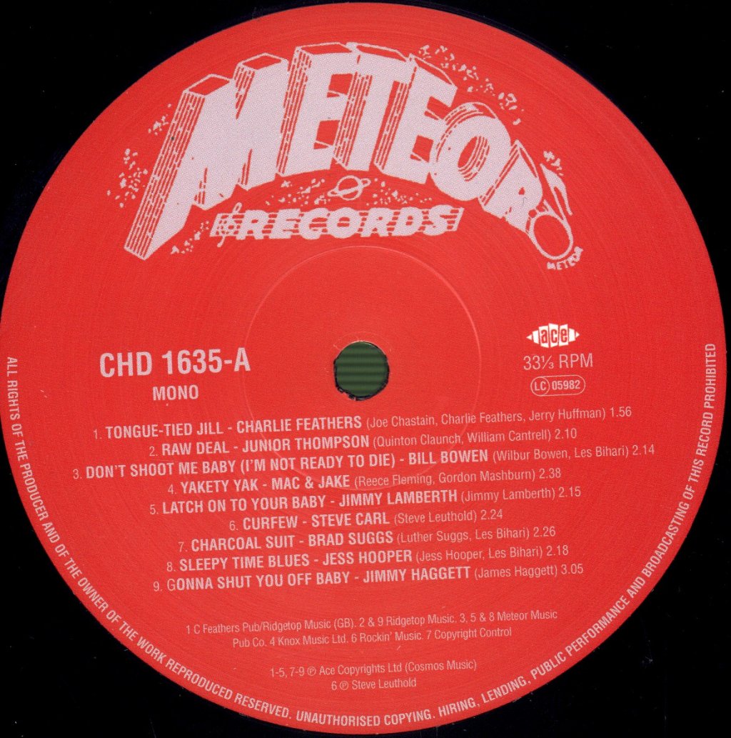 Various Artists - Bop Baby Bop - Meteor Rockabilly - Lp