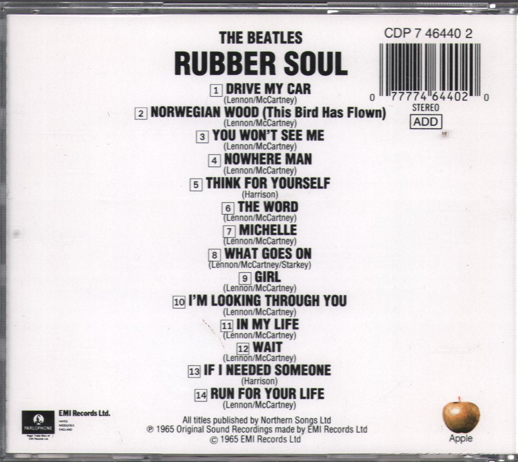 Beatles - Rubber Soul - Cd