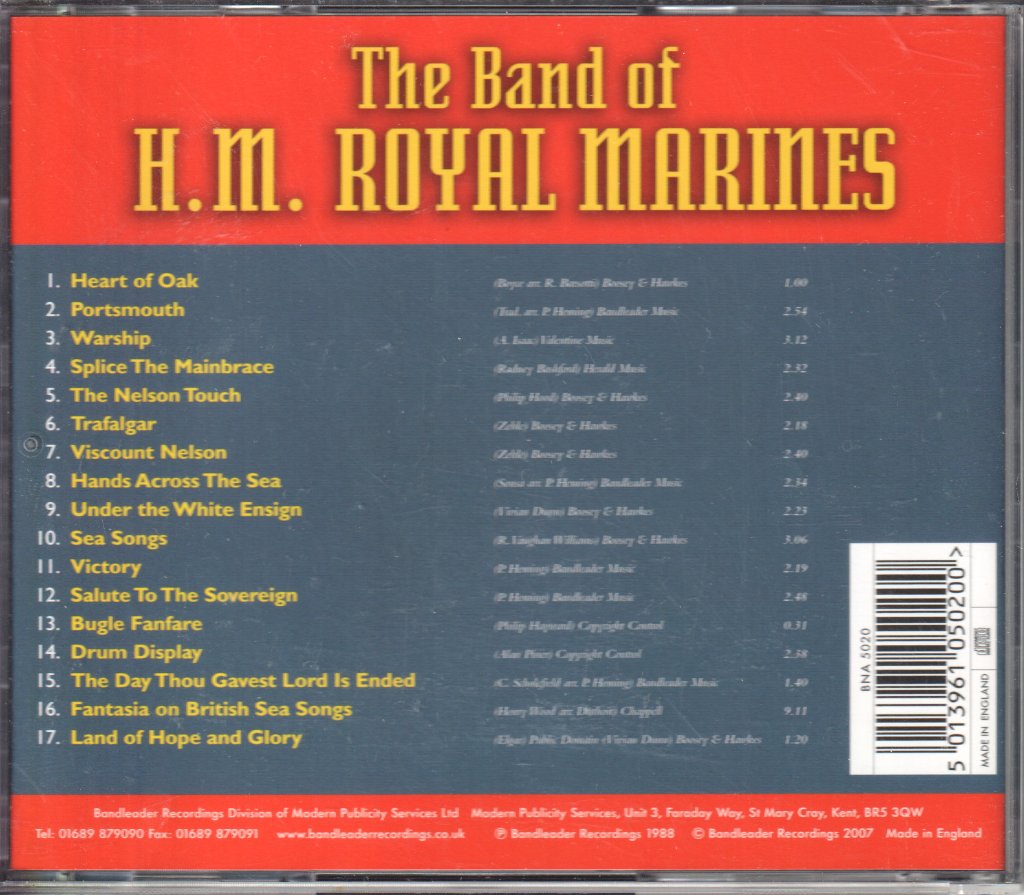 Band Of HM Royal Marines - Portsmouth - Cd