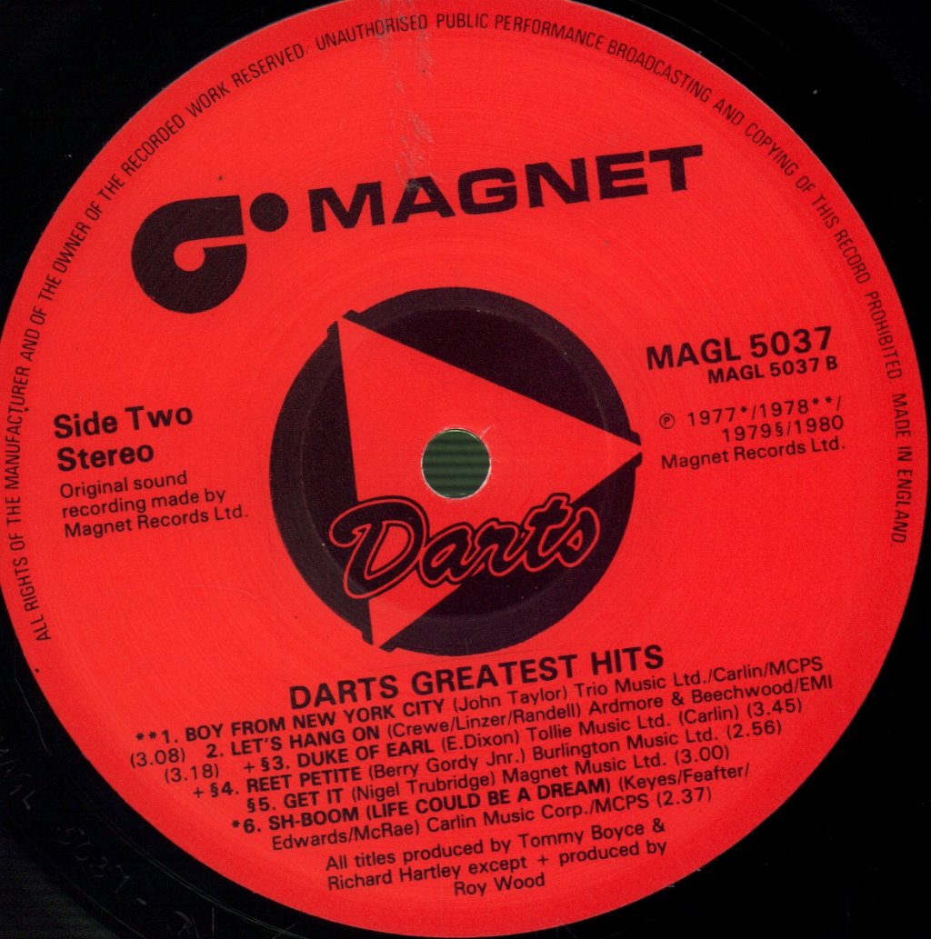 Darts - Greatest Hits - Lp