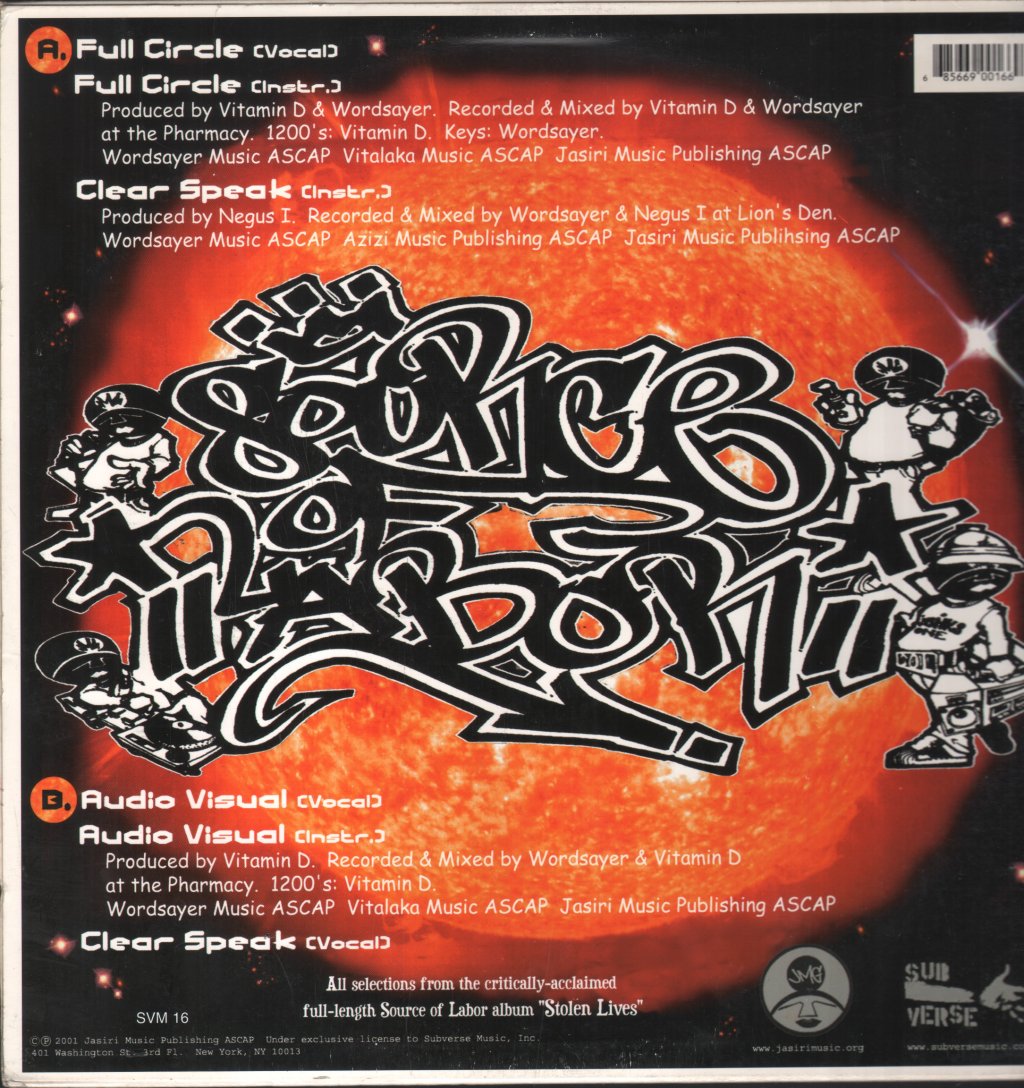 Source Of Labor - Full Circle - 12 Inch