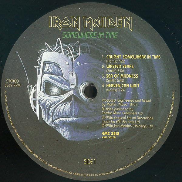 Iron Maiden - Somewhere In Time - Lp