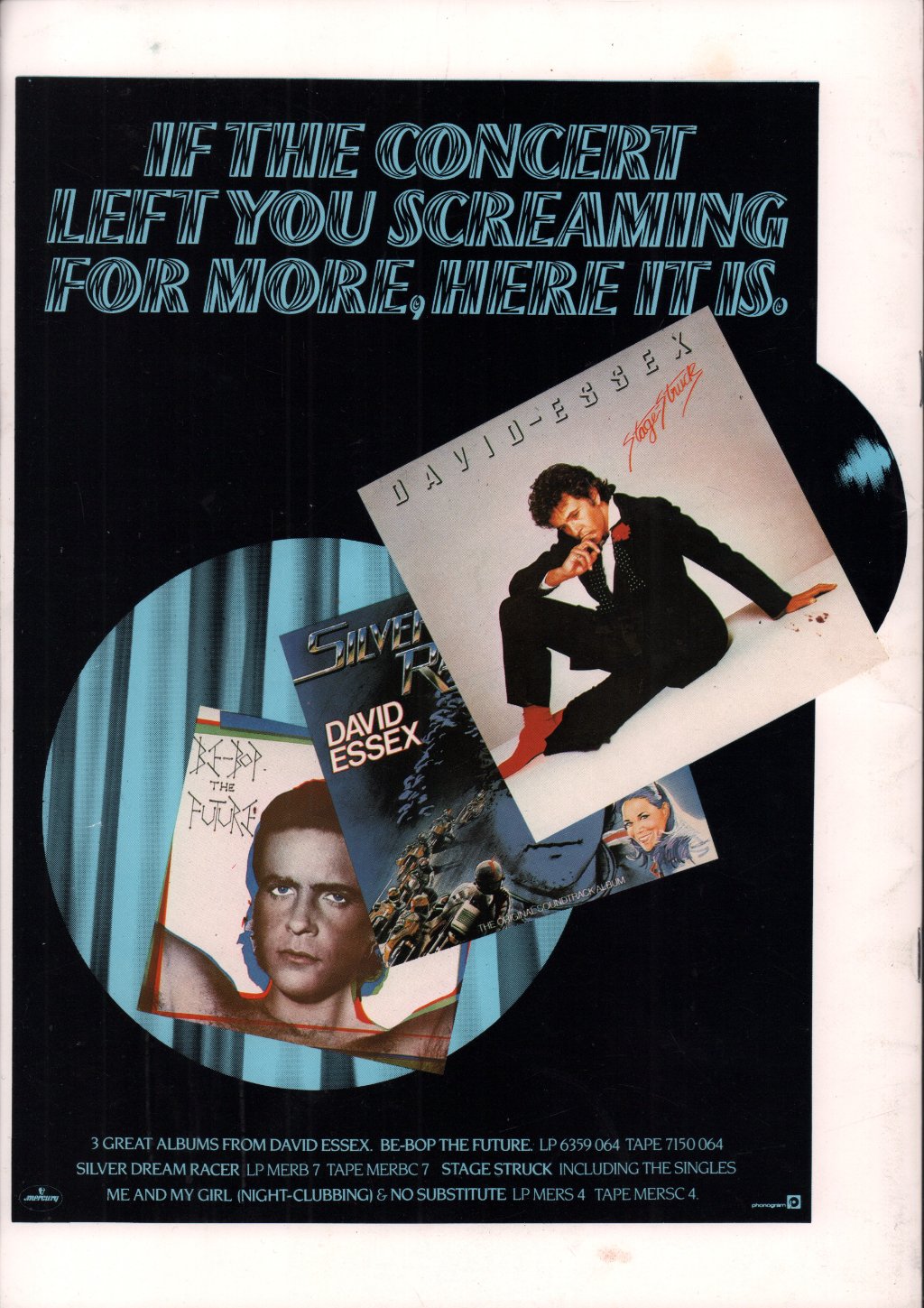 David Essex / Karl Whitworth Band - On Tour - Tour Programme
