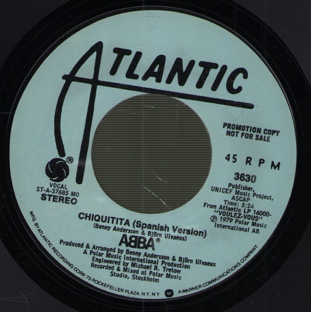 ABBA - Chiquitita (Spanish Version) - 7 Inch