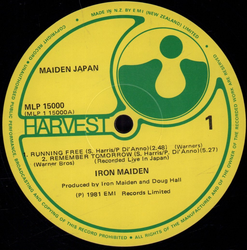Iron Maiden - Maiden Japan - 12 Inch