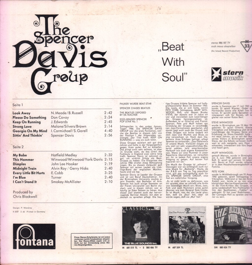 Spencer Davis Group - Beat With Soul - Lp