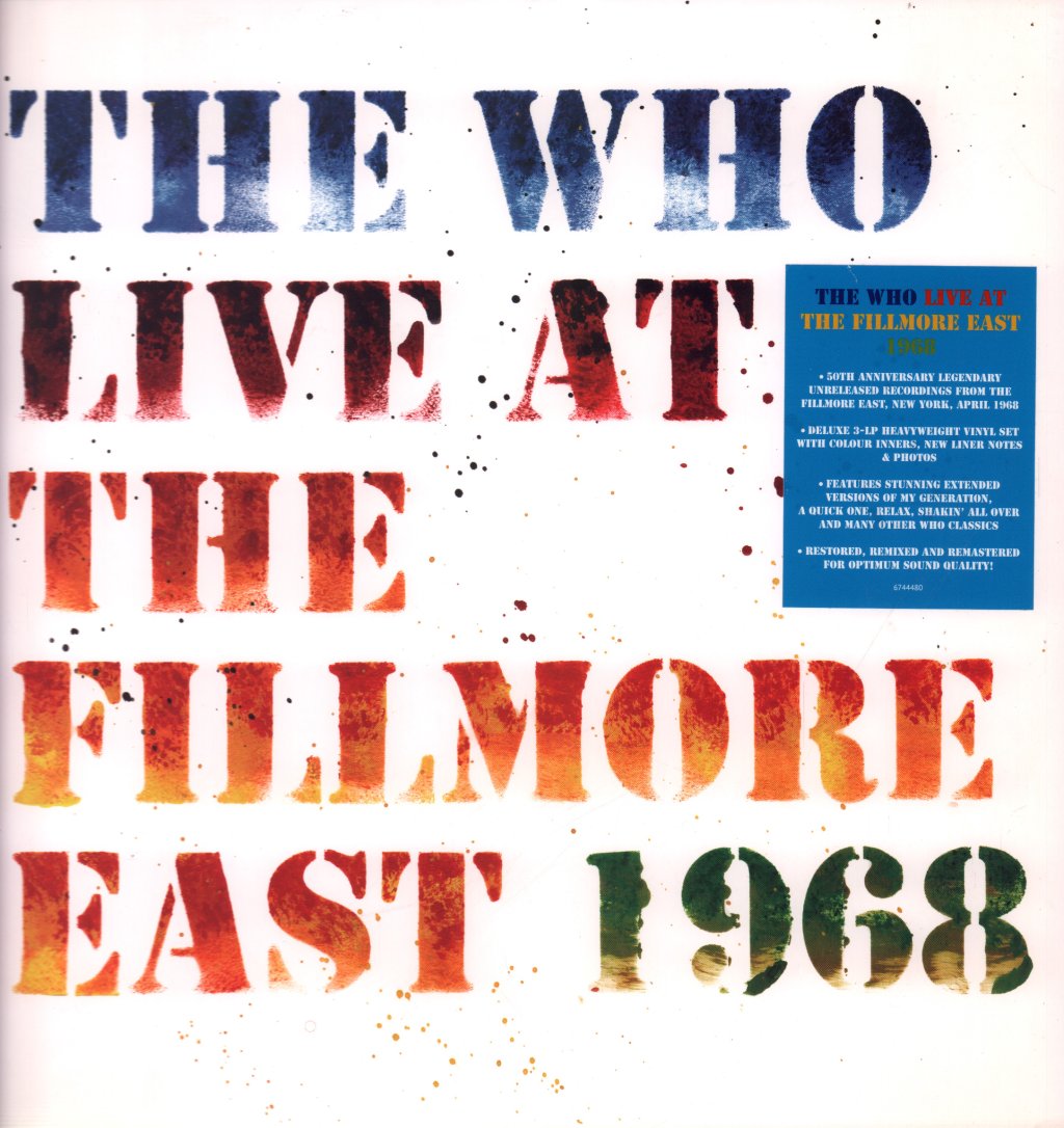 Who - Live At The Fillmore East 1968 - Triple Lp