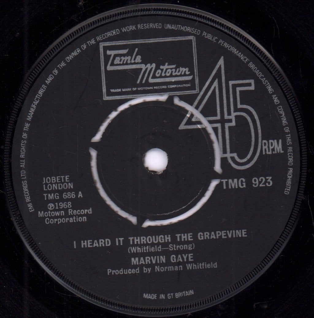 Marvin Gaye - I Heard It Through The Grapevine - 7 Inch