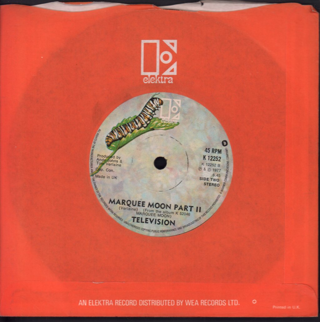 Television - Marquee Moon - 7 Inch