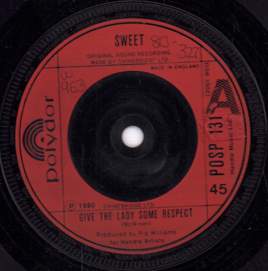 Sweet - Give The Lady Some Respect - 7 Inch
