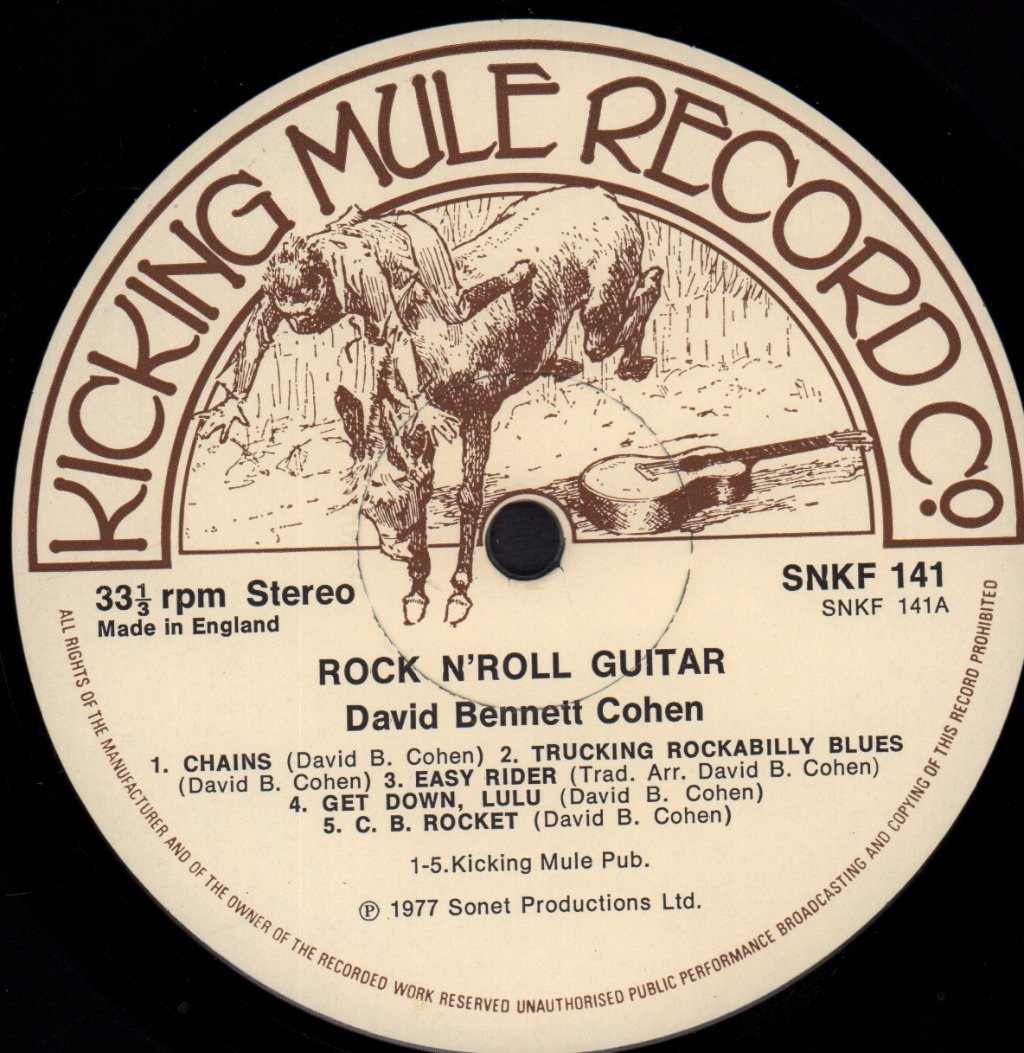 David Bennett Cohen - Rock N Roll Guitar - Lp