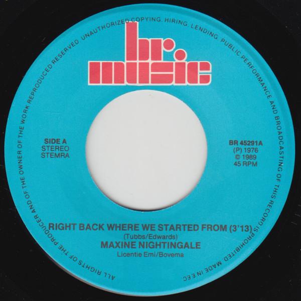 Maxine Nightingale / mr big - Right Back Where We Started From / Romeo - 7 Inch