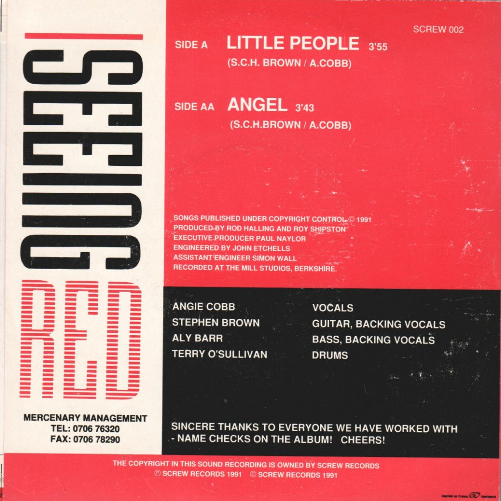 Seeing Red - Angel - 7 Inch