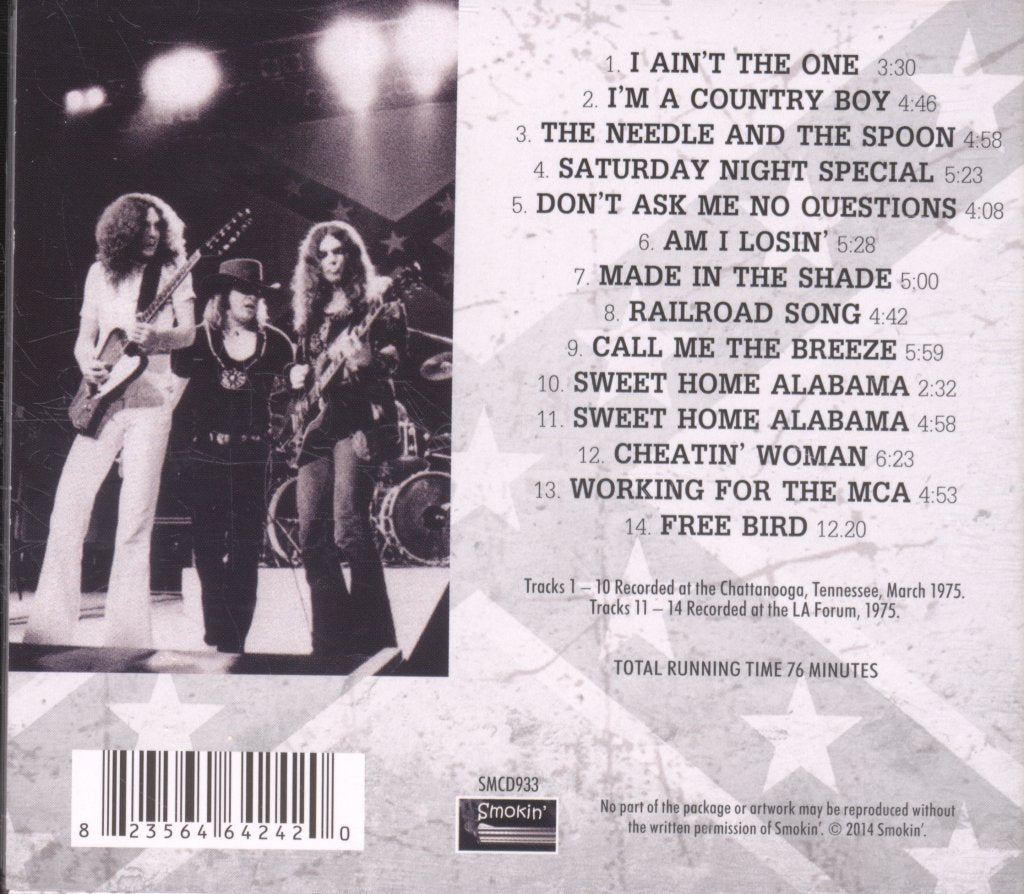 Lynyrd Skynyrd - Chattanooga Choo Choo - The Classic Tennessee Broadcast - Cd