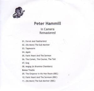 Peter Hammill - In Camera - Cdr