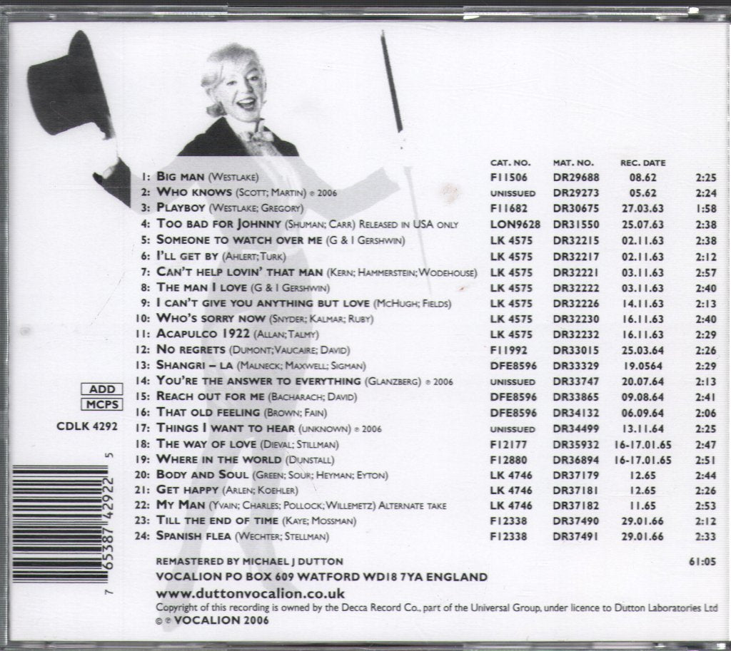 Kathy Kirby - More Rarities And Lipgloss - Cd