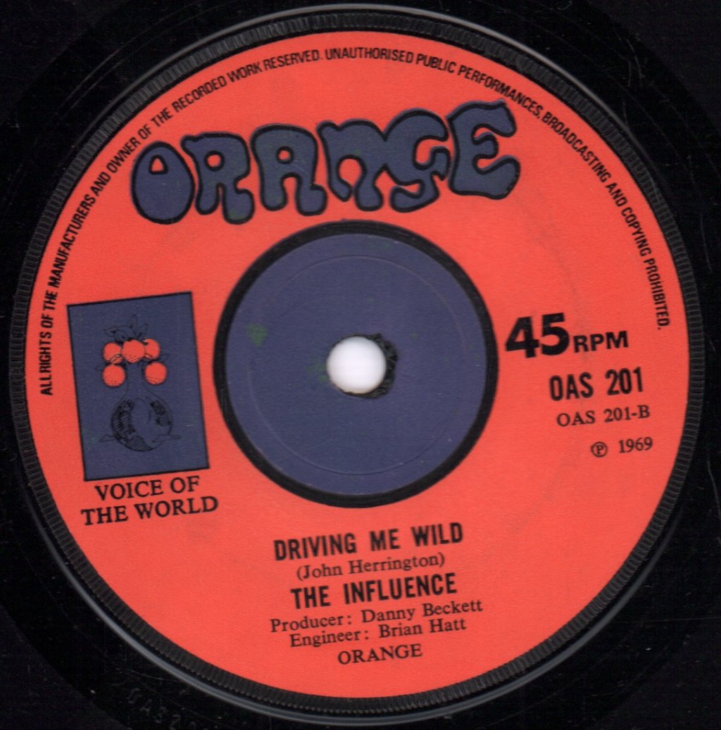 Influence (60'S Group) - I Want To Live - 7 Inch