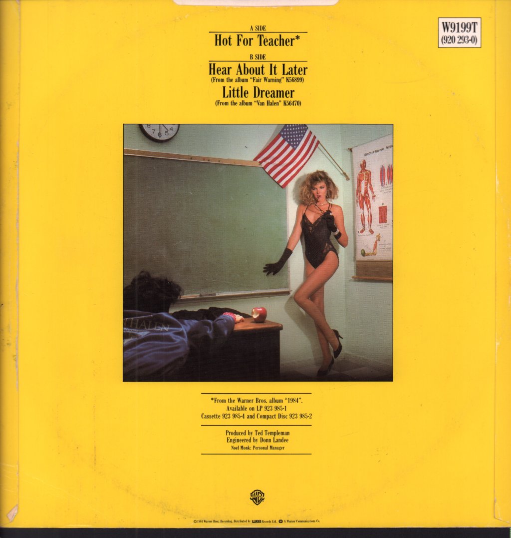 Van Halen - Hot For Teacher - 12 Inch