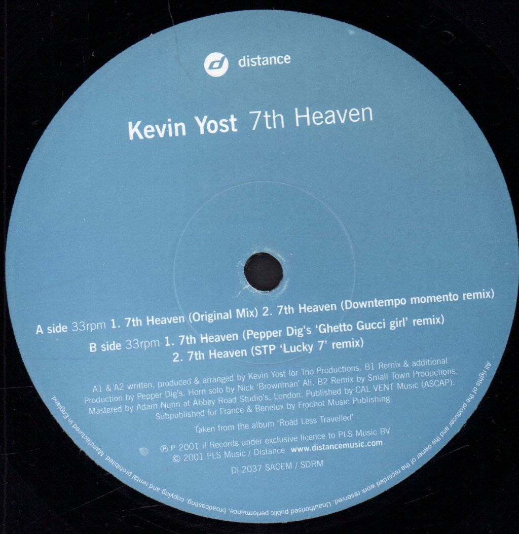 Kevin Yost - 7th Heaven - 12 Inch