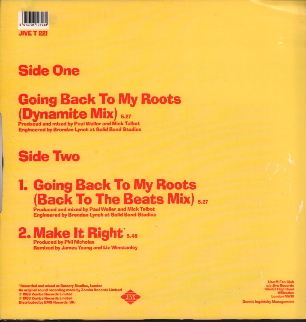Lisa M - Going Back To My Roots - 12 Inch