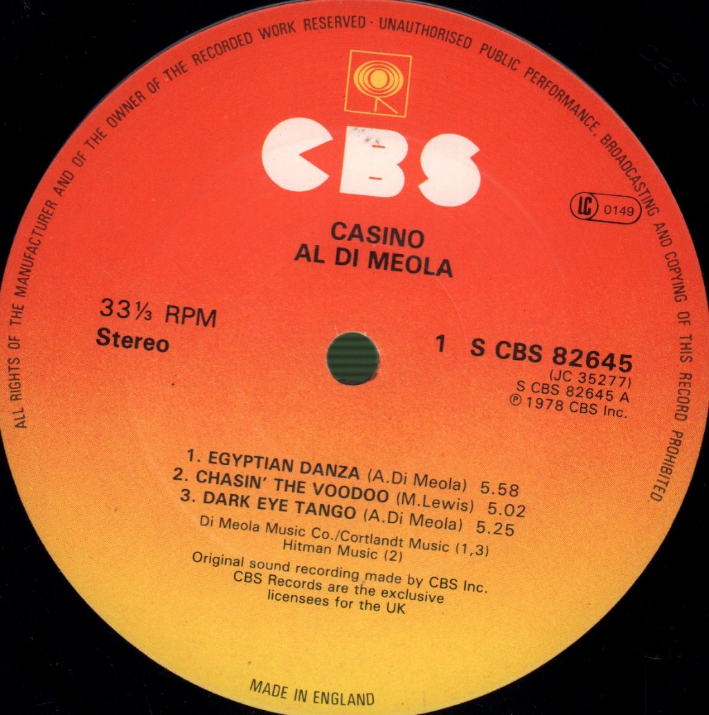 Al Di Meola - Casino - Lp