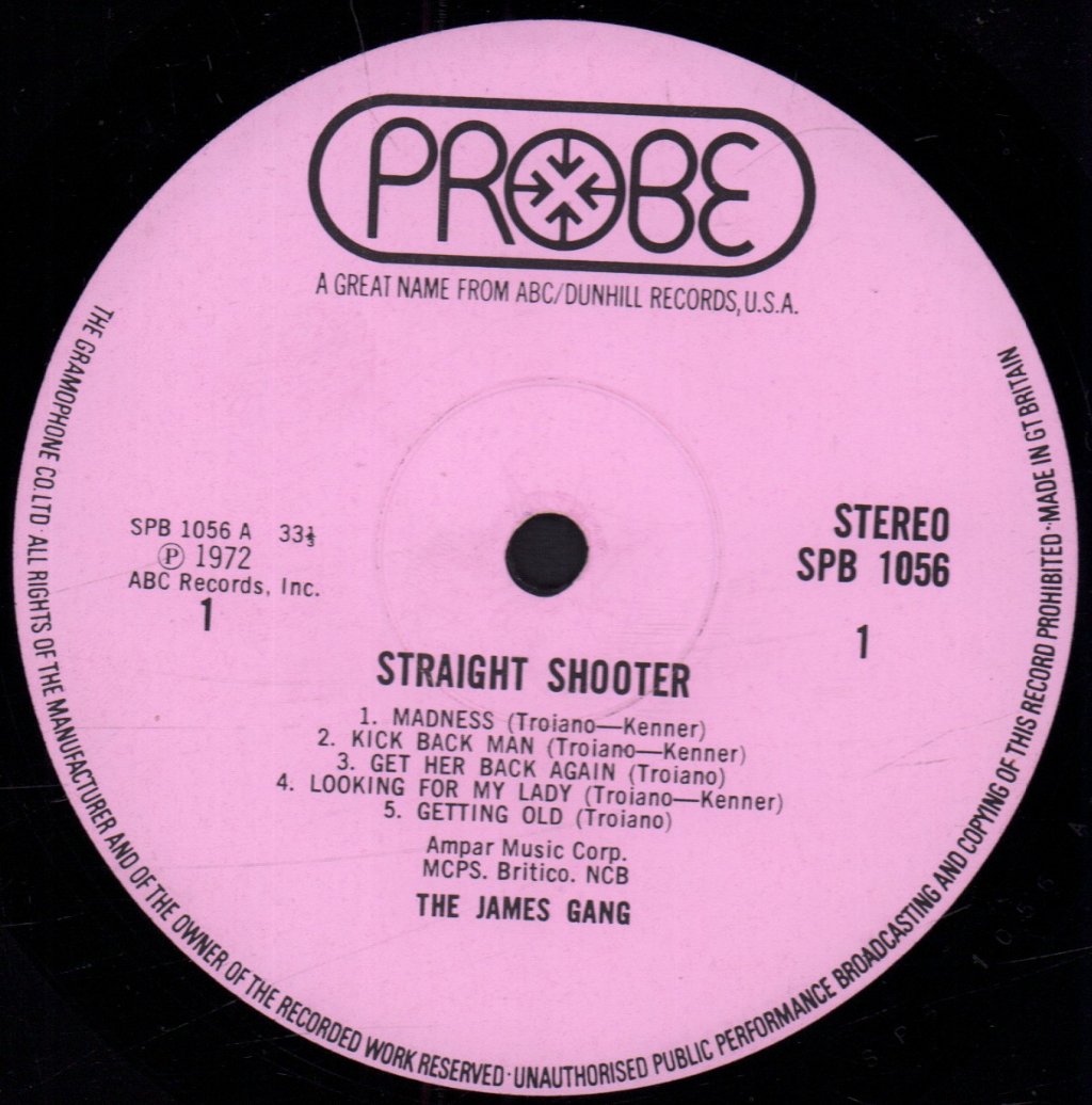 James Gang - Straight Shooter - Lp