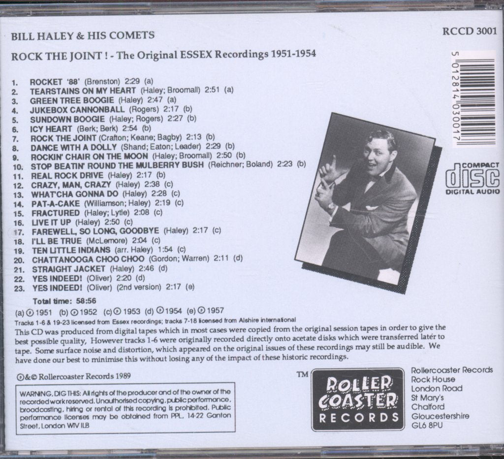 Bill Haley And His Comets - Rock The Joint - Cd