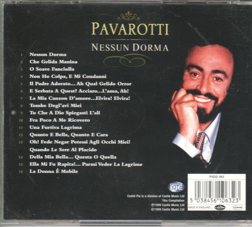 Luciano Pavarotti - Nessun Dorma - Cd