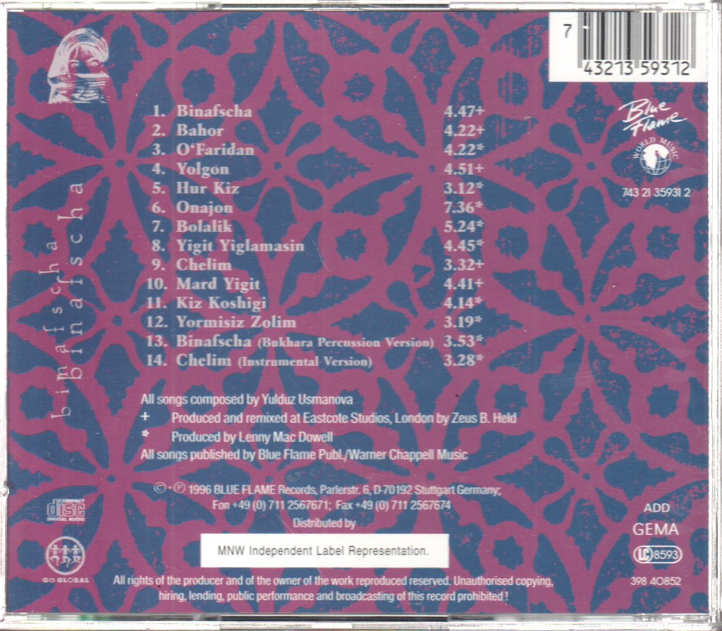 Yulduz Usmanova - Binafscha - Cd