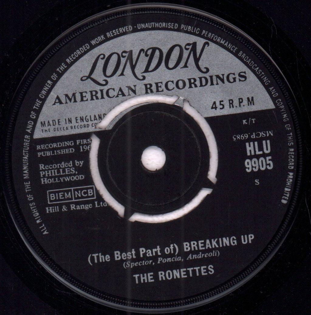 Ronettes / Phil Spector Group - Breakin' Up / Big Red - 7 Inch