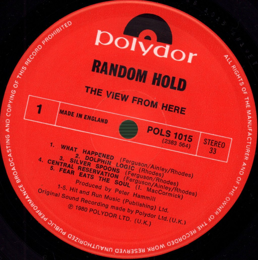 Random Hold - View From Here - Lp