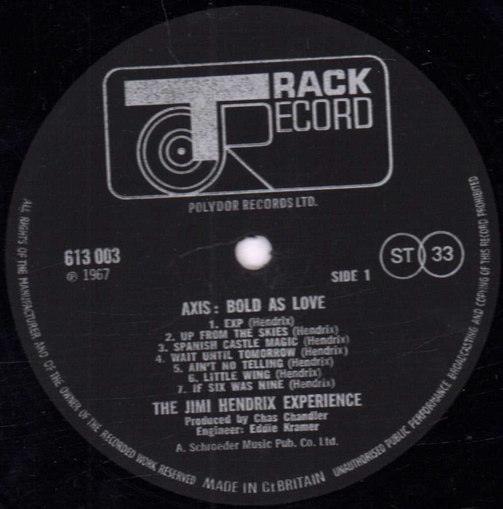 Jimi Hendrix Experience - Axis Bold As Love - Lp