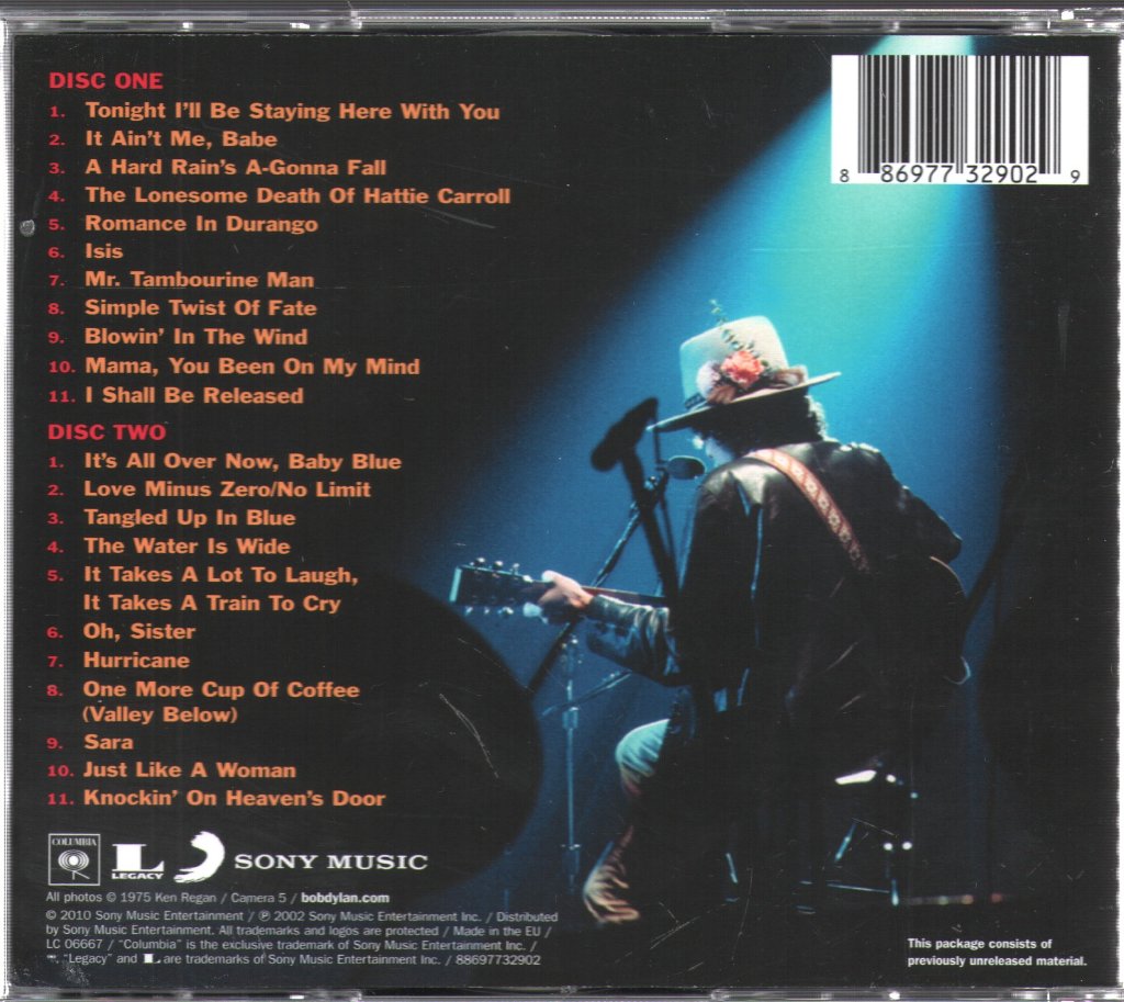 Bob Dylan - Live 1975 (The Rolling Thunder Revue) - Double Cd