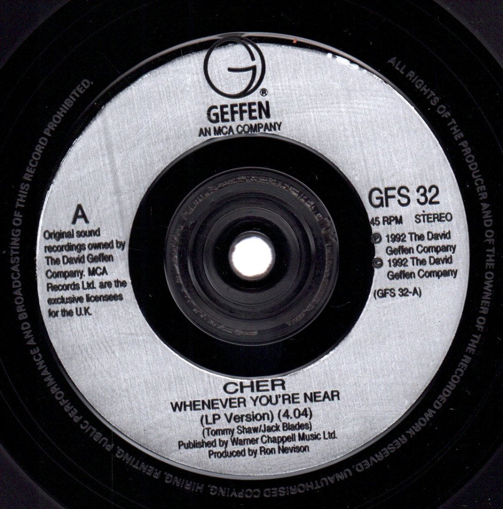 Cher - Whenever You're Near - 7 Inch