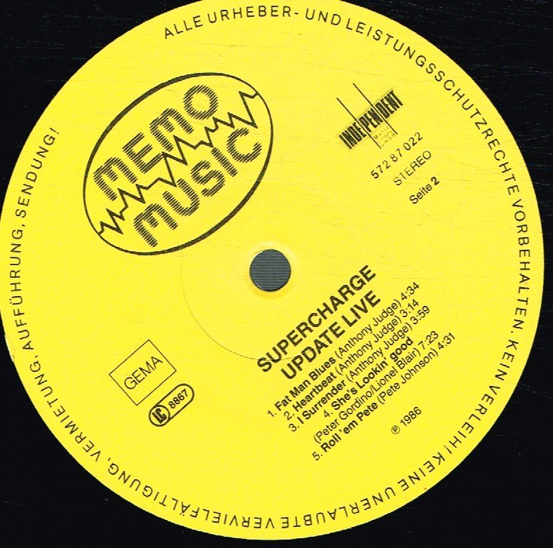 Supercharge - Up Date Live - Lp