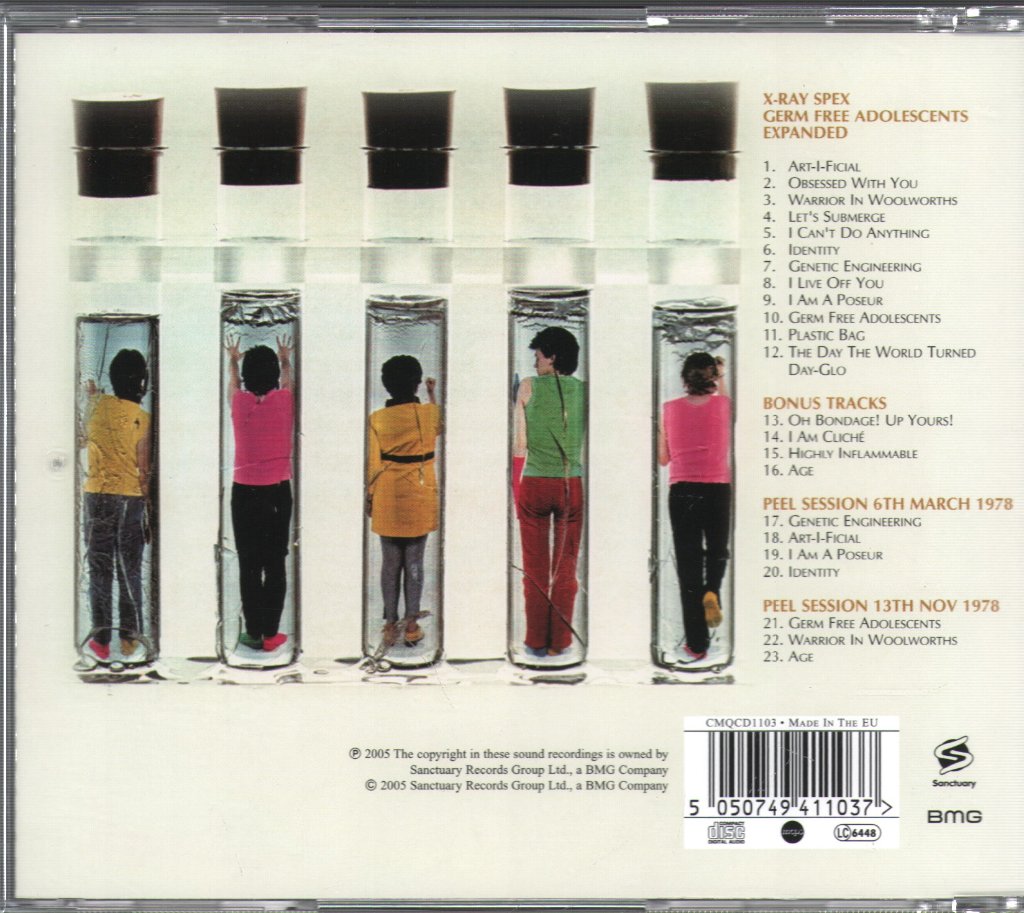 X-Ray Spex - Germ Free Adolescents - Cd