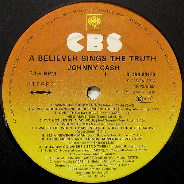 Johnny Cash - A Believer Sings The Truth - Lp