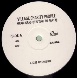 Village Charity People - Mardi Gras - Double 12 Inch