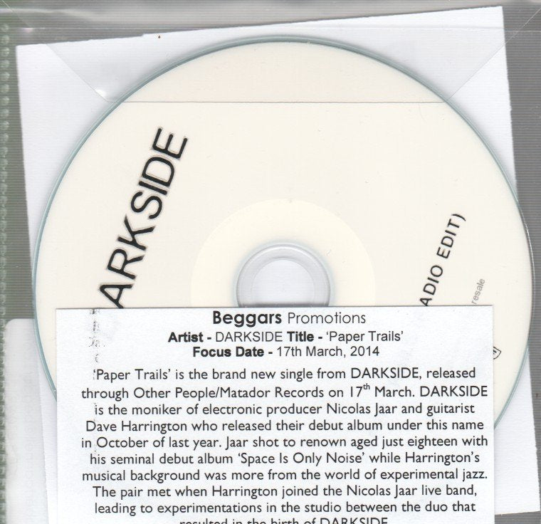Darkside - Paper Trails - Cdr