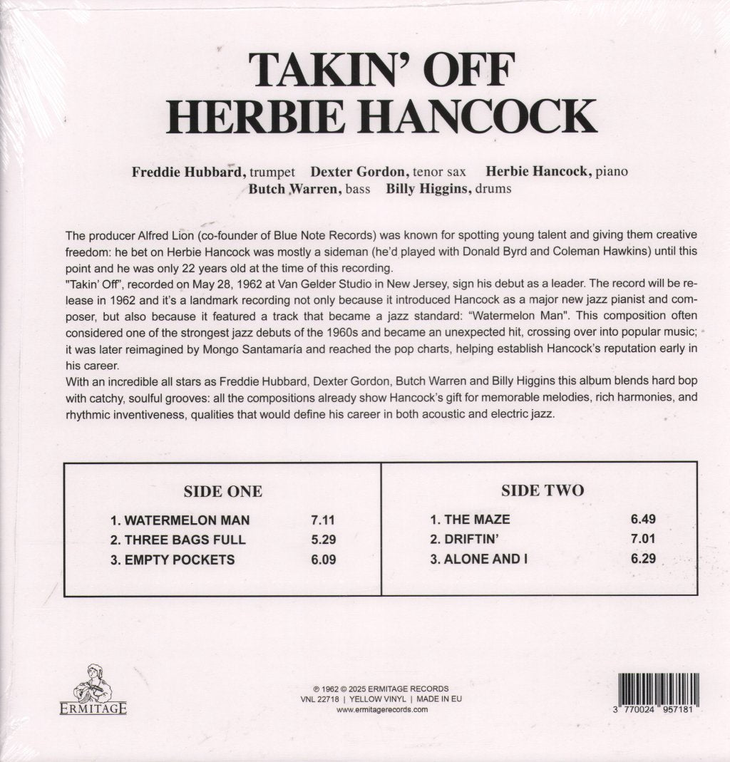Herbie Hancock - Takin' Off - Lp