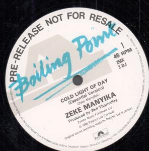 Zeke Manyika - Cold Light Of Day - 12 Inch