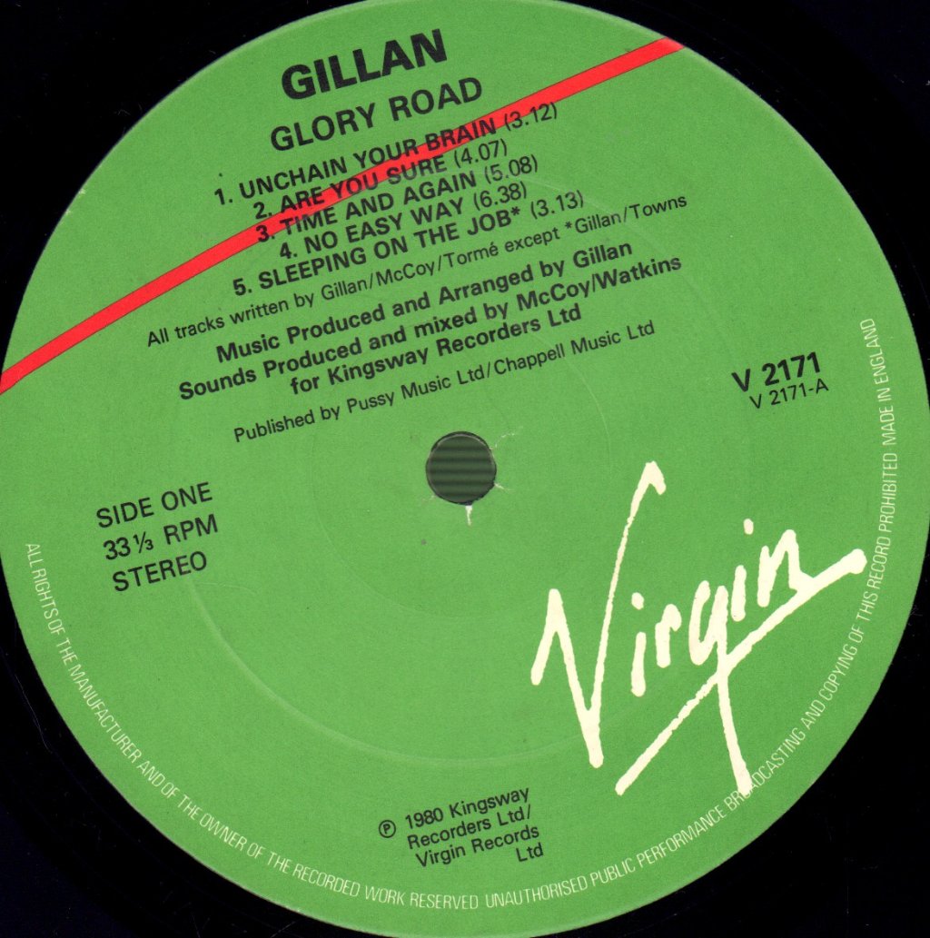 Gillan - Glory Road - Double Lp