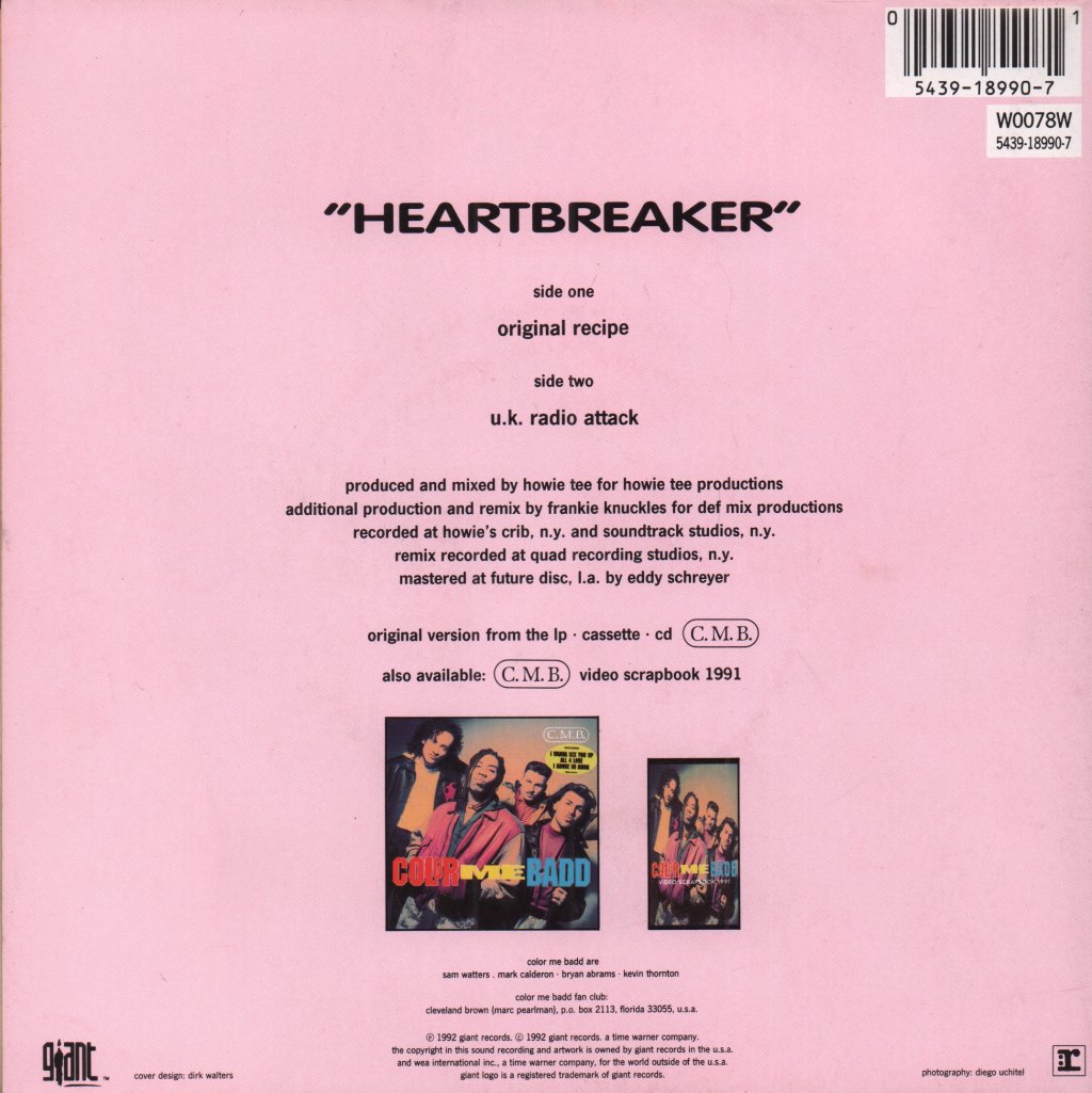 Color Me Badd - Heartbreaker - 7 Inch