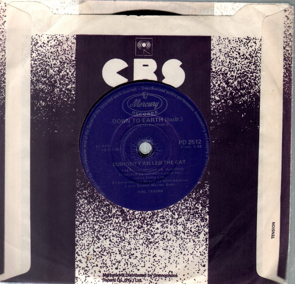 Curiosity Killed The Cat - Down To Earth - 7 Inch