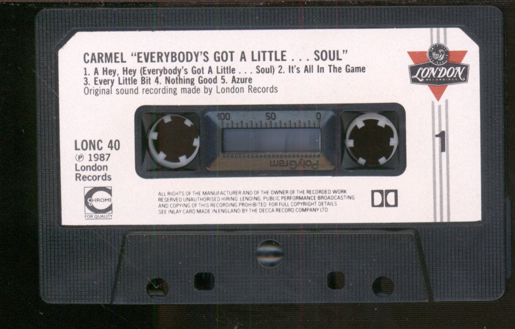 Carmel - Everybody's Got A Little...Soul - Cassette
